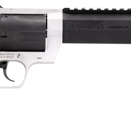 Taurus 2460085RH Raging Hunter  460 S&W Mag 5rd 8.37" Matte Black Oxide Cylinder & Barrel Matte Stainless Steel Frame Black Rubber with Integrated Cushion Insert Grip