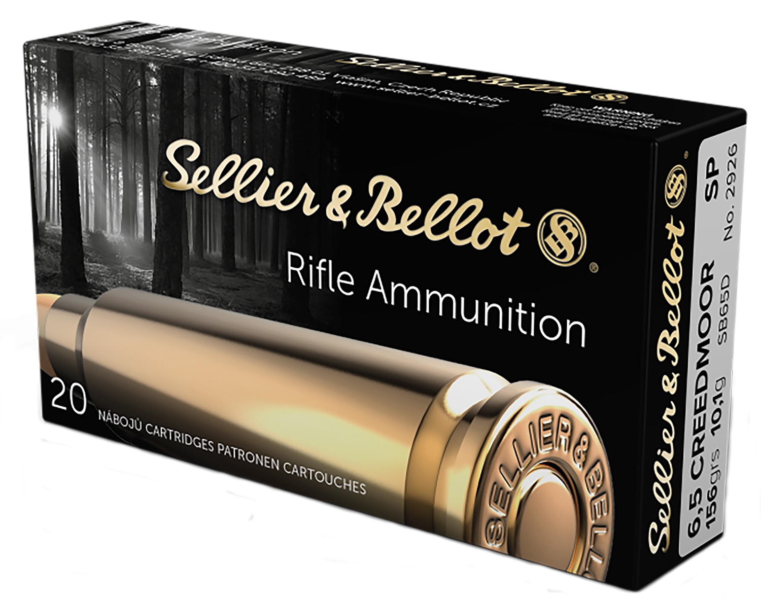 Sellier & Bellot SB65D Rifle 6.5Creedmoor 156gr Soft Point 20 Per Box/25 Case
