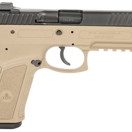 IWI US J941PL9FD-II Jericho 941 Enhanced 9mm Luger Caliber with 4.40" Barrel, 17+1 Capacity, Flat Dark Earth Finish Picatinny Rail Frame, Serrated Black Steel Slide & Polymer Grip