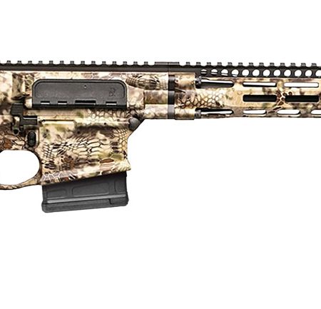 Daniel Defense 0215800300047 DD5 V4 Hunter 260 Rem 18" 5+1 Kryptek Highlander Black 6 Position w/SoftTouch Overmolding Stock Black Polymer Grip Right Hand