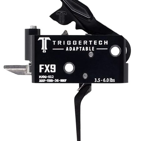 TriggerTech ARFTBB36NNF Adaptable  Two-Stage Flat Trigger with 3.50-6 lbs Draw Weight & Black PVD Finish for FN FX9