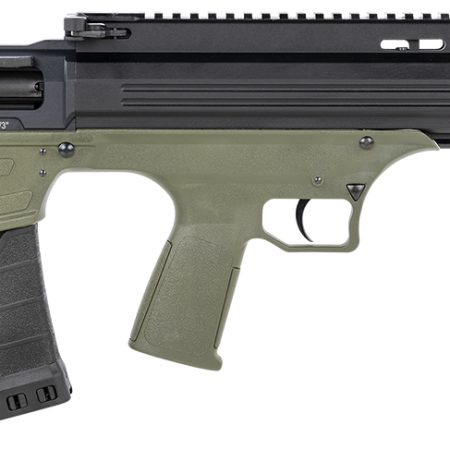 ATI ATIG12BDG Bulldog 12 Gauge Semi-Auto 3" 5+1 18.50" Black Steel Barrel, Black Aluminum Receiver, Picatinny Rail, Green Fixed Bullpup Stoc & Grip