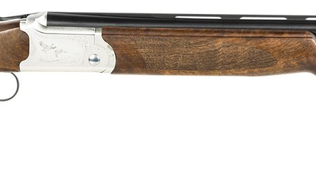 ATI ATIGKOF12SVE26 Cavalry SVE 12 Gauge 3" 2rd 26" Blued O/U Barrel, Silver Engraved Metal Finish, Oiled Turkish Walnut Stock, Ejector, 5 Chokes