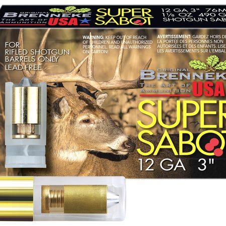 Brenneke SL123SUS SuperSabot 12Gauge 3" 1 1/8oz Sabot Slug Shot 5 Per Box/50 Case