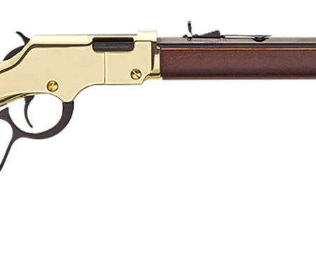 Henry H004ML Golden Boy Large Loop 22 WMR Caliber with 12+1 Capacity, 20.50" Blued Barrel, Brasslite Metal Finish & American Walnut Stock Right Hand (Full Size)