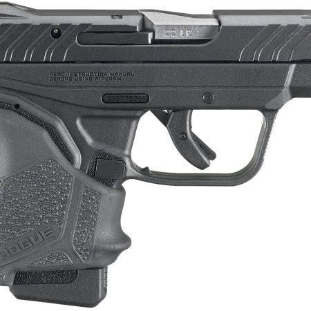 Ruger 13714 LCP II  22 LR 10+1 2.75" Satin Stainless Steel Barrel, Black Oxide Serrated Slide, Black Polymer Frame, Black Hogue HandALL Rubber Grip, Lite Rack System, Right Hand
