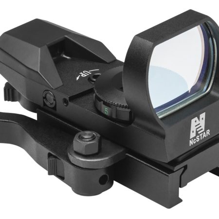 NcStar D4BQ Red Four Reticle Reflex  Black Anodized 1 x 0.95" x 1.34" 3 MOA Red Dot Multi Reticle QR Mount