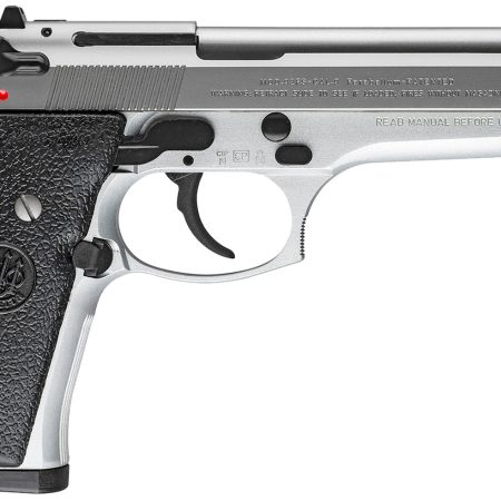 Beretta USA JS92F520 92FS Inox 9mm Luger 10+1 4.90" Stainless Steel Barrel, Satin Stainless Steel Serrated Slide, Gray Anodized Aluminum Frame w/Beavertail