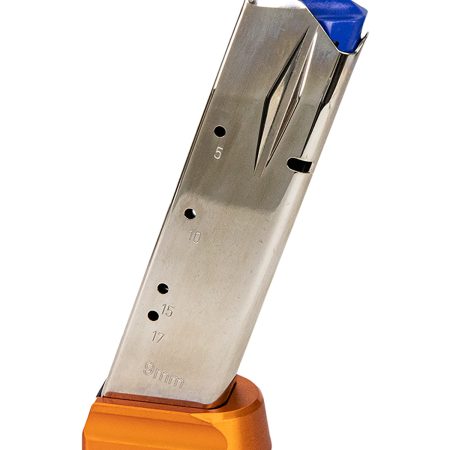 CZ-USA 11163 CZ 75  19rd 9mm Luger Fits CZ Shadow 2/CZ 75 SP-01 Nickel/Orange Steel