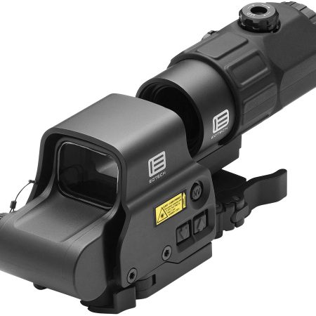 Eotech HHSV HHS V EXPS & G45 Magnifier Matte Black 1x/5x 1.20" x 0.85" 4 x 1 MOA Red Dots/68 MOA Ring