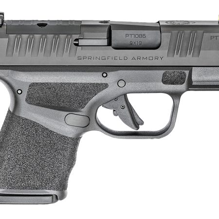 Springfield Armory HC9319BOSPLC Hellcat OSP Micro-Compact 9mm Luger 10+1, 3" Black Melonite Hammer Forged Barrel, Black Melonite Optic Ready/Serrated Steel Slide, Adaptive Textured Grip