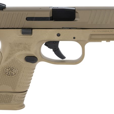 FN 66100818 509 Compact 9mm Luger 3.70" Barrel 12+1 Or 15+1, Flat Dark Earth Polymer Frame With Mounting Rail, Flat Dark Earth Stainless Steel Slide, No Manual Safety