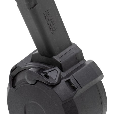Magpul MAG1033BLK PMAG GL9 50rd Drum 9mm Luger Compatible w/Glock Black Polymer