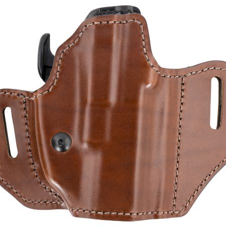 Bianchi 32831 Allusion Assent Pro-Fit OWB Size 13b Tan Leather Belt Slide Compatible w/FN FNS/Ruger Security-9/Glock 1919X/23/45 Fits 4" Barrel Belt Up to 1.50" Wide Right Hand