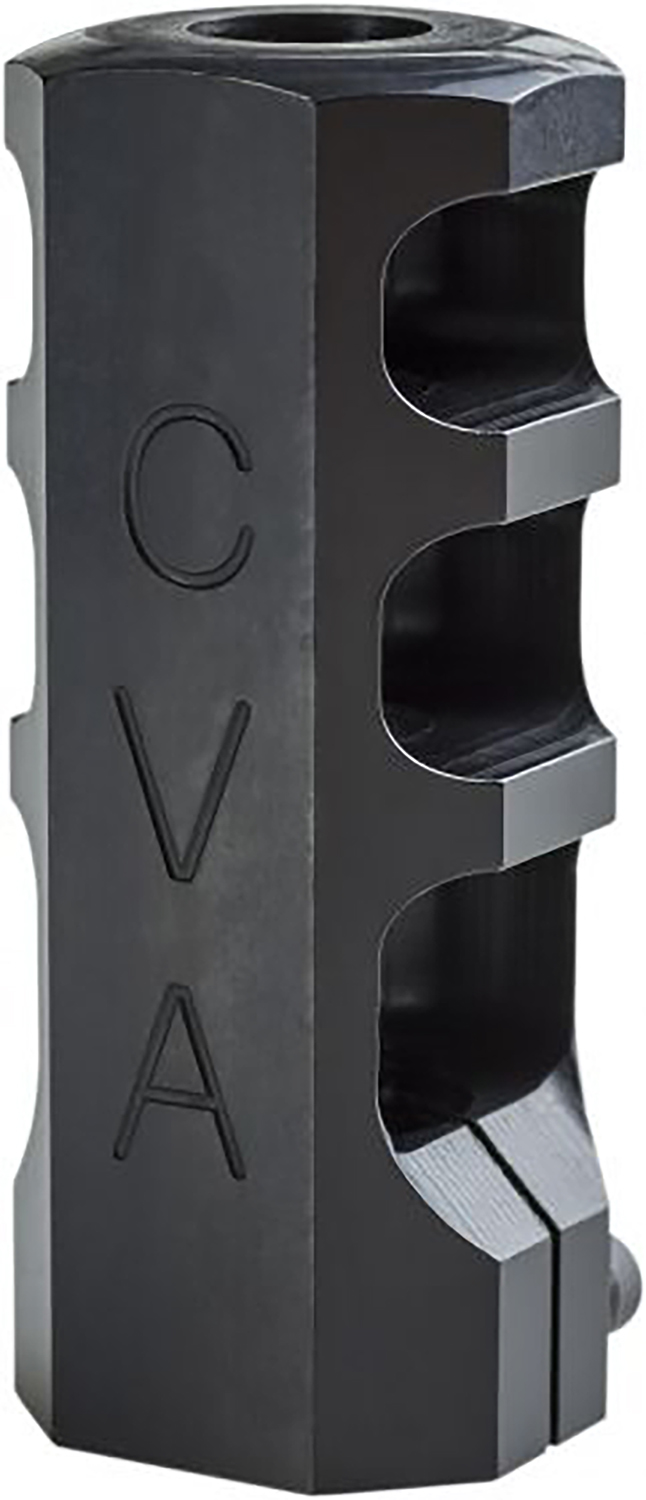 CVA AC1726 Muzzle Brake Black Nitride with 3/4"-24 tpi Threads for 50 Cal CVA Paramount, Accura LR-X, Accura MR-X