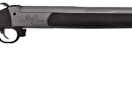 Traditions CR471130T Outfitter G3 Full Size 45-70 Gov 1rd 22" Stainless Cerakote Fluted Threaded Barrel, Drilled & Tapped Steel Receiver, Fixed Black Synthetic Stock, Right Hand