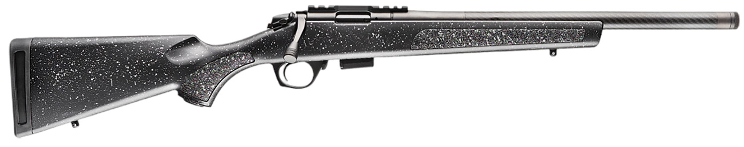 Bergara Rifles BMR004 BMR Carbon Fiber Full Size 22 WMR 5+1/10+1 20" Matte Blued Carbon Fiber/Steel Threaded Barrel & Drilled & Tapped Steel Receiver, Fixed Black/Gray Speckled Synthetic Stock