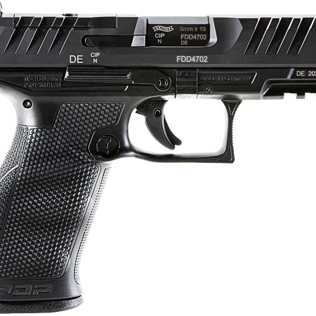Walther Arms 2851237 PDP Optic Ready 9mm Luger 4" Barrel 18+1, Polymer Frame With Picatinny Acc. Rail, Optic Cut Super Terrain Serrated Steel Slide, Performance Duty Trigger, Manual Safety