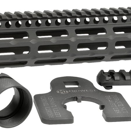 Midwest Industries MIG4M13375 Tactical G4M Handguard AR-15 Black Hardcoat Anodized Black 13.3" 6061-T6 Aluminum M-LOK