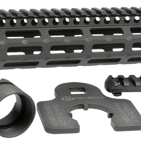 Midwest Industries MIG4M14 Tactical G4M Handguard AR-15 Black Hardcoat Anodized Black 14" 6061-T6 Aluminum M-LOK
