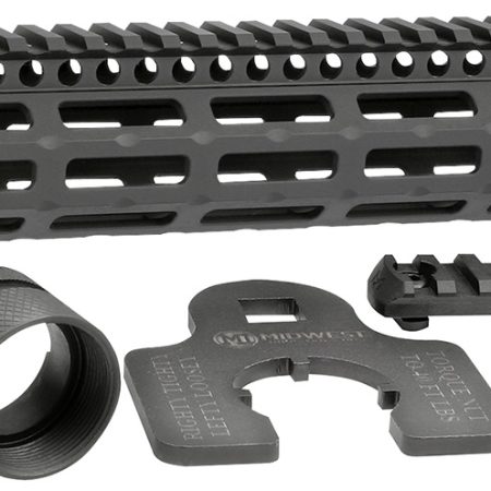 Midwest Industries MIG4M15 Tactical G4M Handguard AR-15 Black Hardcoat Anodized Black 15' 6061-T6 Aluminum M-LOK