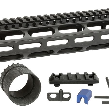 Midwest Industries MICR30815  Combat Handguard AR-308/LR-308 Black Hardcoat Anodized 15" 6061-T6 Aluminum