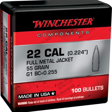 Winchester Ammo WB556MC55X Centerfire Rifle  5.56x45mmNATO 55gr Full Metal Jacket Boat Tail 100 Per Box/10 Case