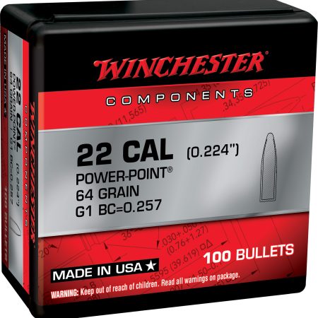 Winchester Ammo WB223PP64X Centerfire Rifle 223Rem 64gr Power Point 100 Per Box/10 Case