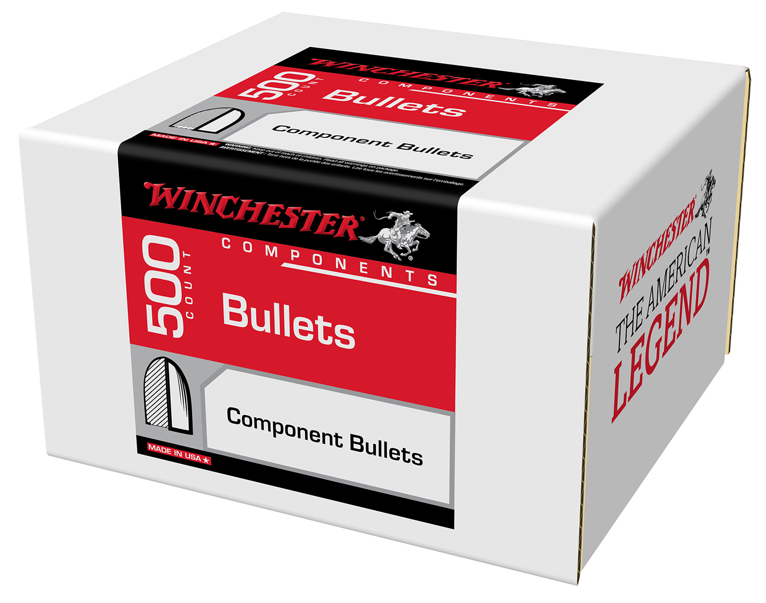 Winchester Ammo WB762147D Centerfire Rifle 7.62mm 147gr Full Metal Jacket Boat Tail 500 Per Box/4 Case