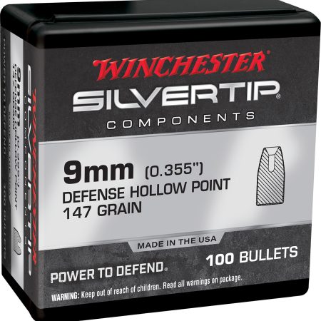 Winchester Ammo WB9ST147X Centerfire Handgun Reloading 9mm 147gr Silvertip Hollow Point 100 Per Box/10 Case