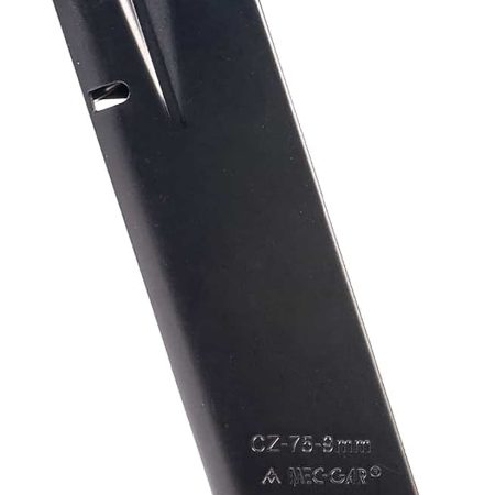 Mec-Gar MGCZ7519M CZ  19rd Extended 9mm Luger Fits CZ75B/CZ Shadow 2/CZ 75 SP-01/CZ Shadow/CZ 85B Blued w/Anti-Friction Coating Carbon Steel