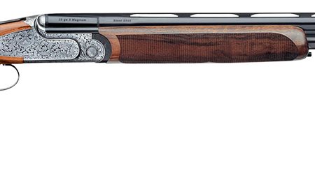 Rizzini USA 510128 Artemis Field Full Size 28 Gauge Break Open 3" 2rd 29" Gloss Blued Anodized Silver Engraved Steel Receiver, Fixed w/Prince of Whales Grip, Oiled Turkish Walnut Wood Stock