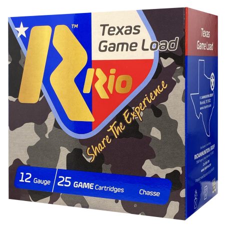 Rio Ammunition TGHV368 Texas Game Load High Velocity 12Gauge 2.75" 1 1/4oz 8Shot 25 Per Box/10 Case