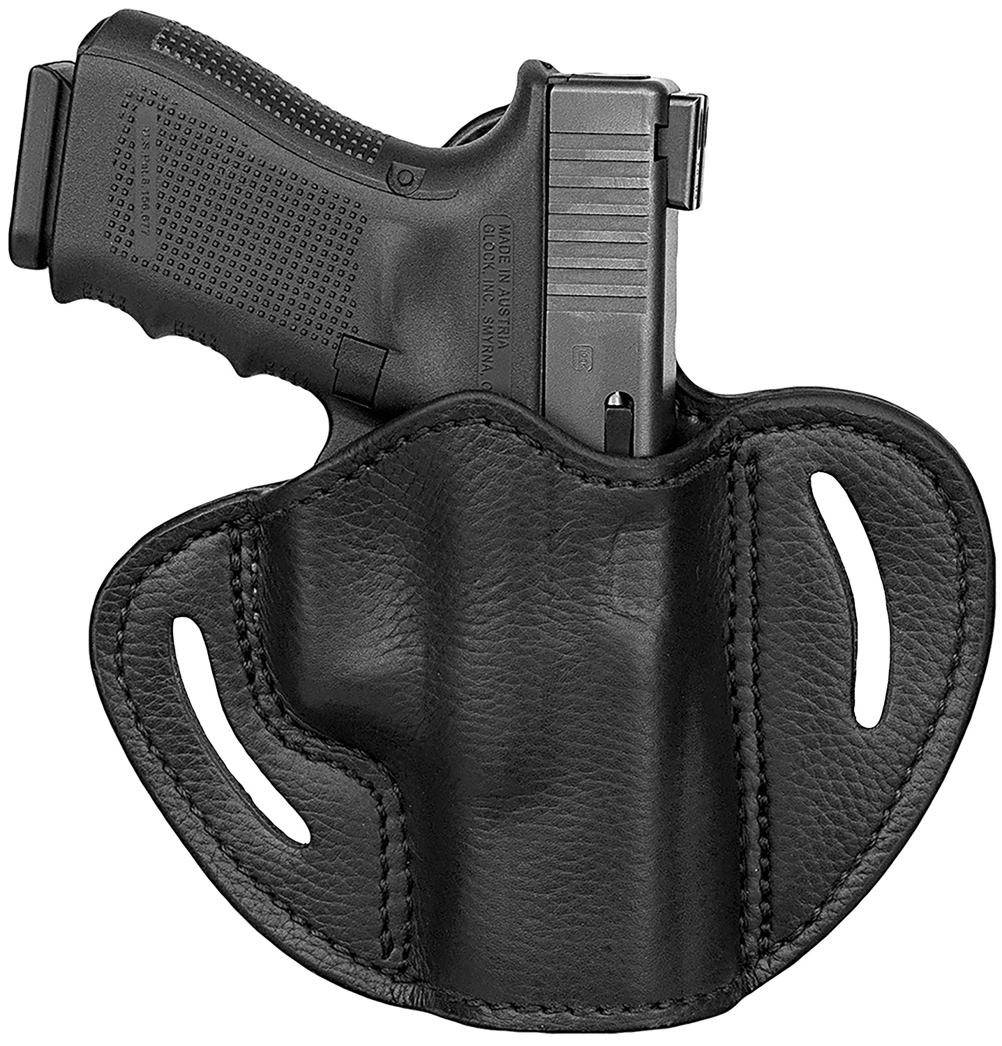 1791 Gunleather UCBH21NSBR Ultra Custom OWB Size 2.1 Night Sky Black Leather Belt Slide Compatible w/Glock 17/S&W M&P Shield/Springfield XD Right Hand