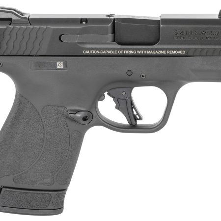 Smith & Wesson 13246 M&P Shield Plus Micro-Compact Frame 9mm Luger 13+1, 3.10" Black Armornite Stainless Steel Barrel & Serrated Slide, Matte Black Polymer Frame,  Thumb Safety