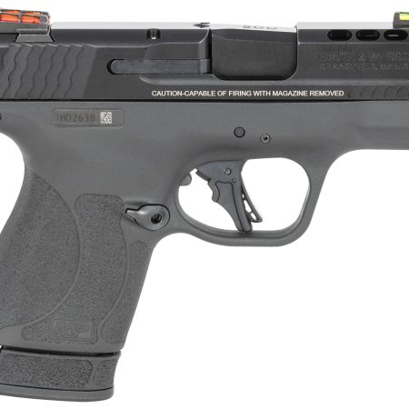 Smith & Wesson 13255 Performance Center M&P Shield Plus EDC 9mm Luger 3.10" Ported 10+1,13+1 Black Matte Black Armornite Stainless Steel Ported Slide Black Polymer Grip (Manual) FO Sights