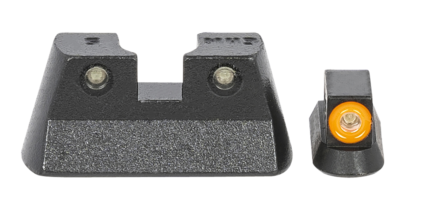 Meprolight USA 477773131 Hyper-Bright Green Tritium Orange Outline Front Sight-Green Tritium Black Outline Rear Sight CZ 75/82/83/85