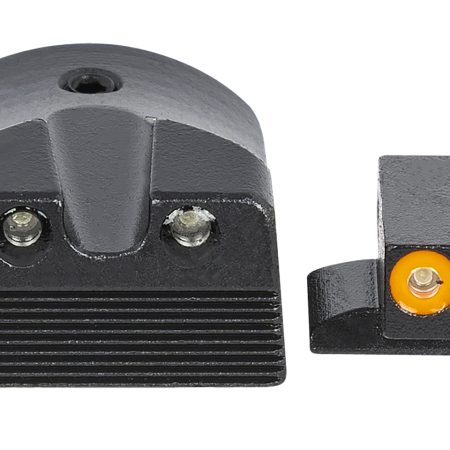 Meprolight USA 412183131 Hyper-Bright  Green Tritium Orange Outline Front Sight-Green Tritium Black Outline Rear Sight Kimber 1911 Slant