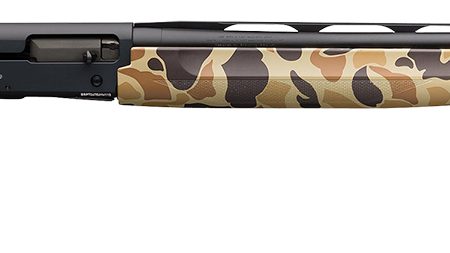 Browning 011431204 Silver Field 12 Gauge 28" 3.5" 4+1, Alloy Receiver With Black/Charcoal Bi-Tone Finish, Vintage Tan Camo Synthetic Stock With Textured Gripping Surface