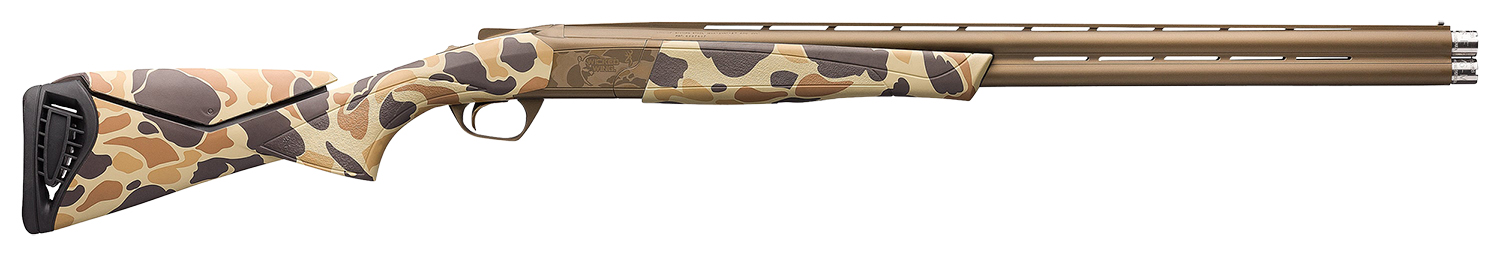 Browning 018725304 Cynergy Wicked Wing 12 Gauge with 28" Barrel, 3.5" Chamber, 2rd Capacity, Burnt Bronze Cerakote Metal Finish & Vintage Tan Camo with Adjustable Comb Stock Right Hand (Full Size)