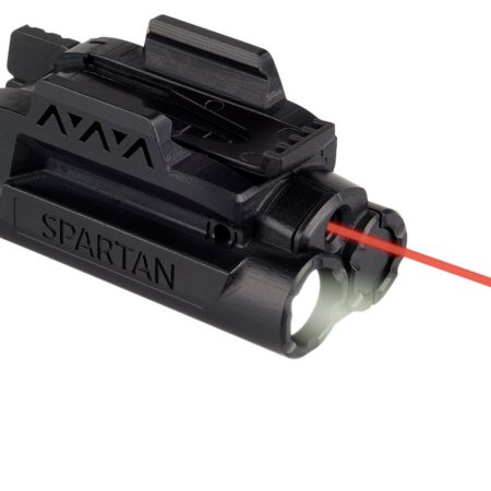 LaserMax SPSCR Red Spartan Light/Laser  Black 120 Lumens White LED