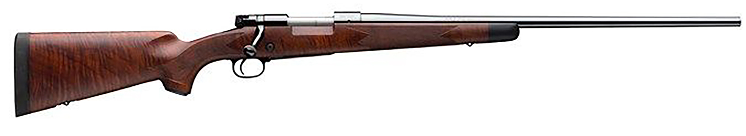 Winchester Repeating Arms 535203294 Model 70 Super Grade 6.5 PRC Caliber with 3+1 Capacity, 24" Barrel, Brushed Polish Blued Metal Finish & Satin Fancy Walnut Stock Right Hand (Full Size)