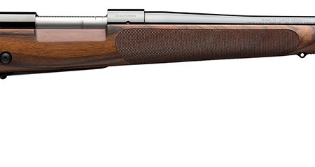 Winchester Repeating Arms 535239294 Model 70 Super Grade 6.5 PRC Caliber with 3+1 Capacity, 24" Barrel, Polished Blued Metal Finish, AAA French Walnut Stock & No Sights Right Hand (Full Size)