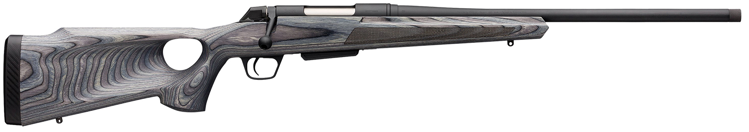 Winchester Guns 535727226 XPR Thumbhole Varmint SR 270 Win 3+1 Cap 24" TB Blued Perma-Cote Rec Matte Black Laminate Fixed Thumbhole Stock Right Hand with MOA Trigger System (Full Size) No Sights