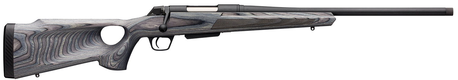 Winchester Guns 535727299 XPR Thumbhole Varmint SR 6.8 Western 3+1 Cap 24" TB Blued Perma-Cote Rec Matte Black Laminate Fixed Thumbhole Stock Right Hand with MOA Trigger System (Full Size) No Sights