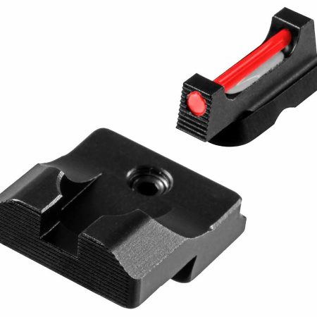 TruGlo TGTG132CZ Fiber-Optic Pro Red/Fiber Optic Front Sight-Black/Blank Optic Rear Sight CZ 75
