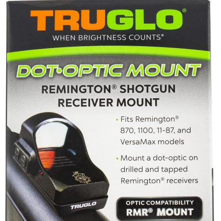 TruGlo TGTG8955R2 Shotgun Receiver Mount  Black Remington Trijicon RMR