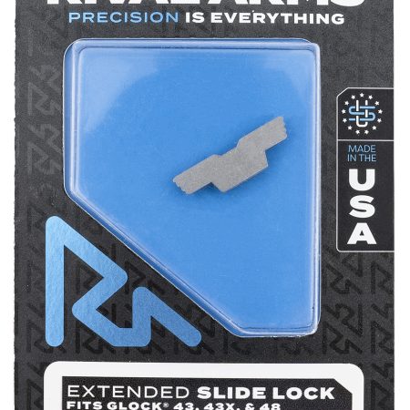 Rival Arms RARA80G003D Slide Lock  Extended Polished Stainless for Glock 43/43X/48