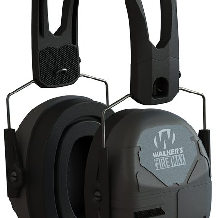 Walker's GWPDFM Firemax Digital Muff Over the Head Polymer Black Ear Cups with Black Tacti-Grip Headband