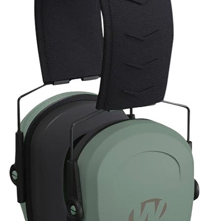 Walker's GWPRSMPASSGN Razor Slim Passive Muff 27 dB Over the Head Sage Green/Black Polymer